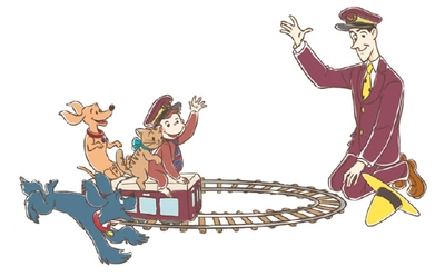 コラボレーション おさるのジョージ×はんきゅう にあわせて「おさるのジョージ×阪急電車」 のせでん号を7月31日（金）から運行します!