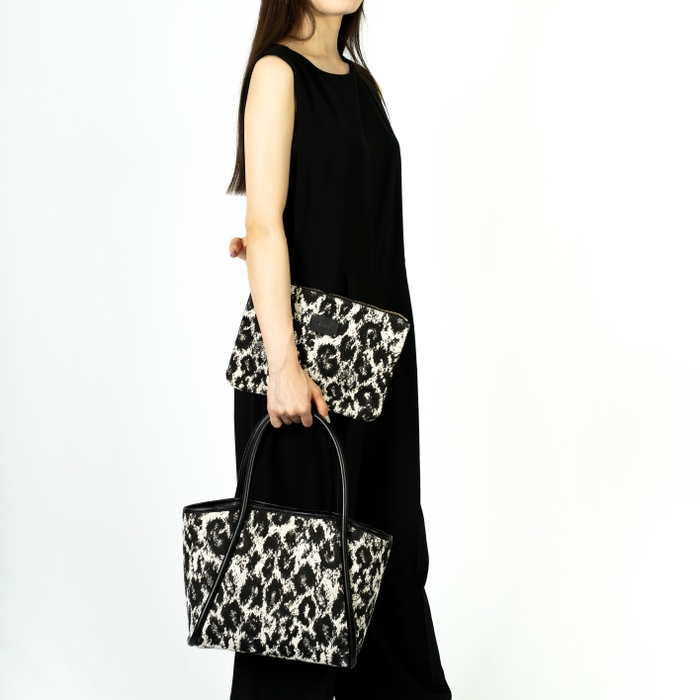 ジャガードトートバッグ ミニ