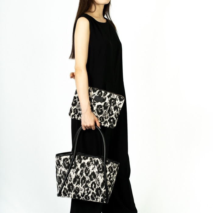 ジャガードトートバッグ ミニ