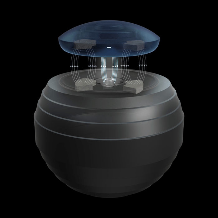 強力なマグネットで背中に装着するだけ