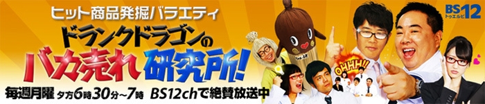 ヒット商品発掘バラエティ ドランクドラゴンのバカ売れ研究所!