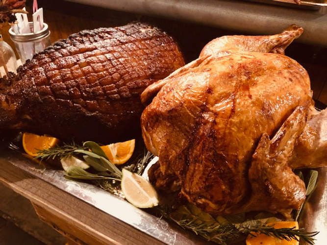 Roasted Turkey & Roasted Pork