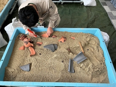 発掘体験準備中！