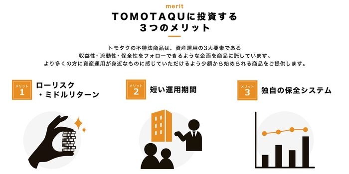 『TOMOTAQU -トモタク-』の3つのメリット