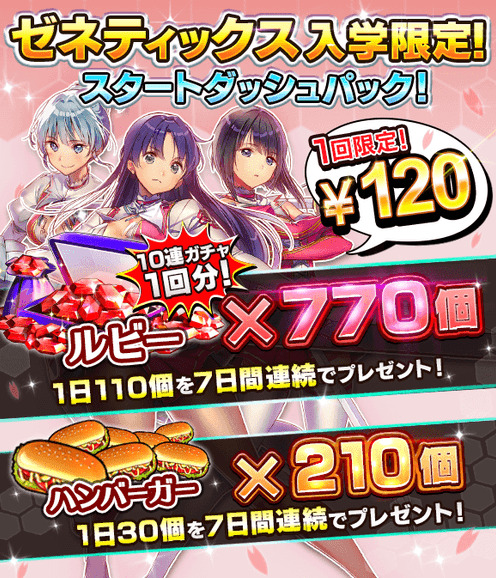 第2弾 ゼネティックス入学限定!