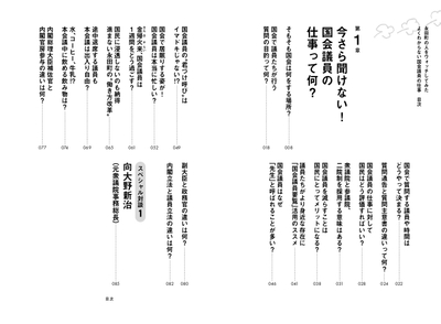 『永田町の人をウォッチしてみた よくわからない国会議員の仕事』目次1