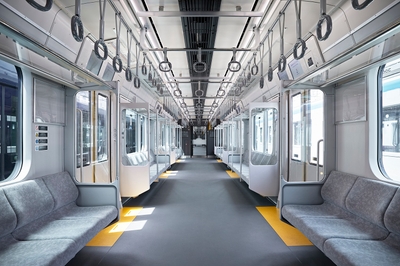 12000系車両の室内
