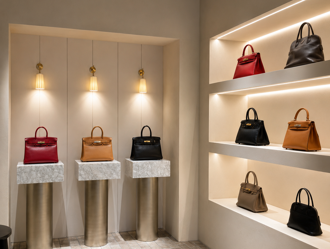 銀座のエルメス専門店「H3 VINTAGE」、8月11日より秋色を革の違いで選ぶ店頭企画を開始