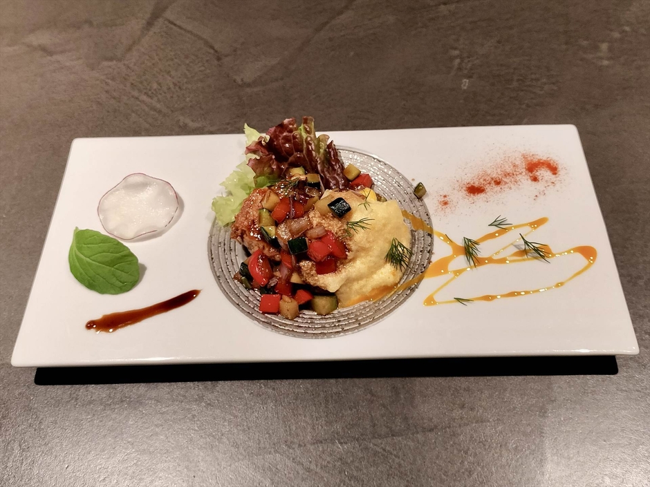 山形豚肩ロースと夏野菜のすき焼き