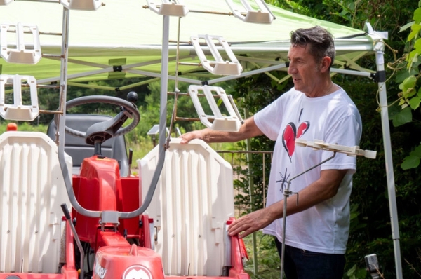 ▲ジローラモ氏と一緒に農業体験とイタリア料理作り体験