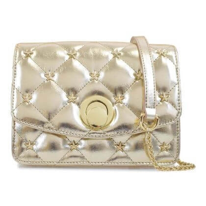 キルティングスタッズショルダーバッグ ブラック