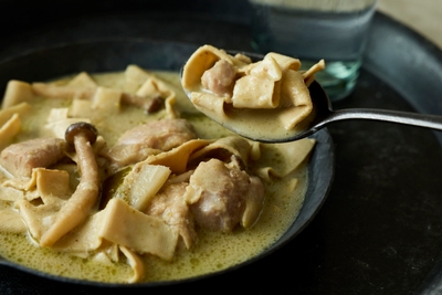 グリーンカレー盛り付け例