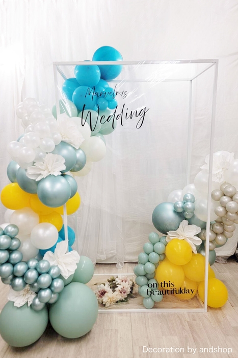 ウェディングのフォトブースとして