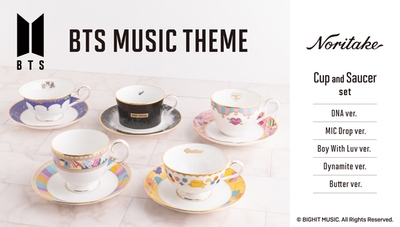 Noritake Cup&Saucer set BTS Music Theme