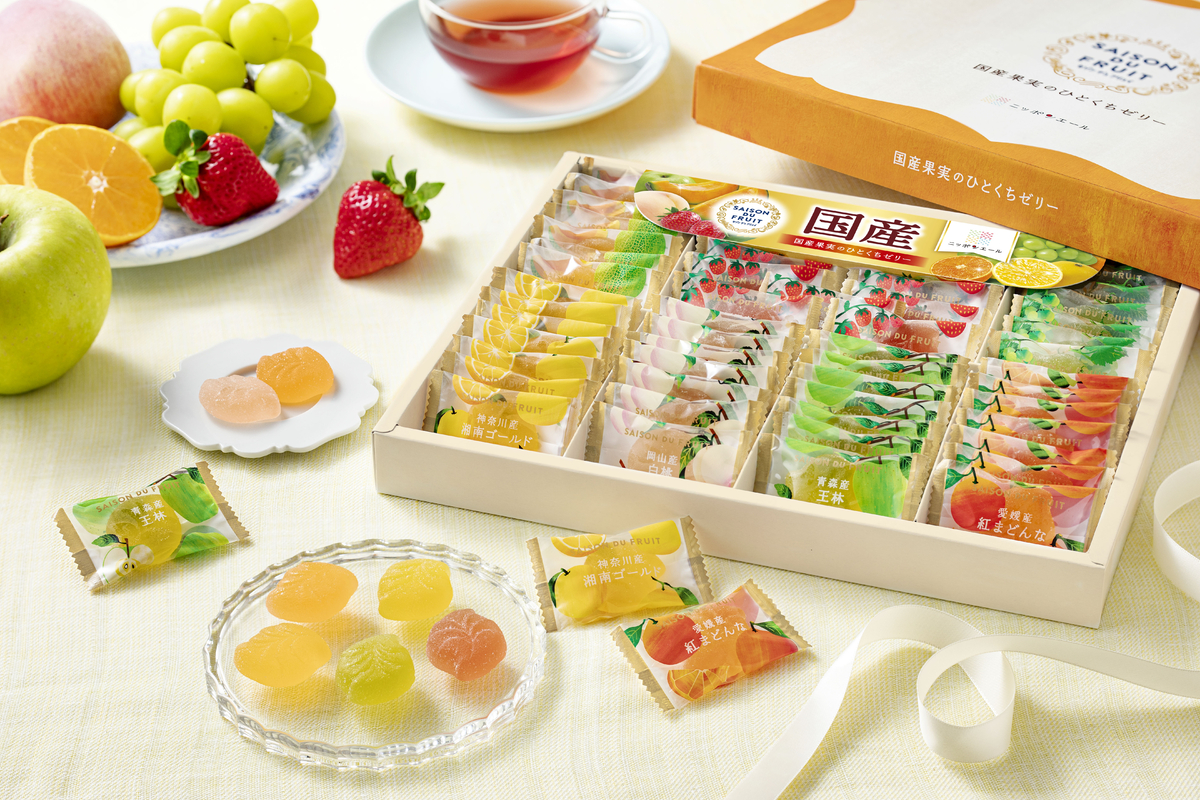 ニッポンエール　国産果実のひとくちゼリー(7種の味)全部で28粒入り×7箱 JA全農と共同開発 ＜セゾン デュ フリュイ＞×＜ニッポンエール