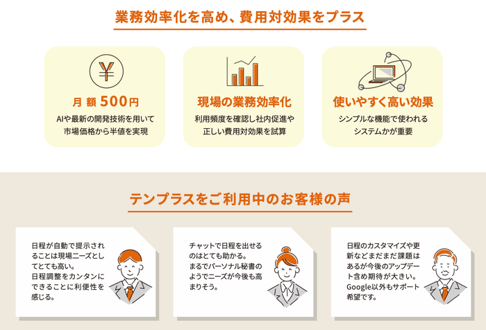 テンプラスの効果