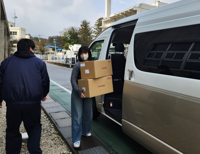 志賀町と穴水町へ支援物をお届け