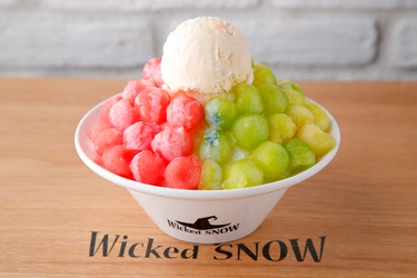 韓国のかき氷カフェ「WickedSnow 原宿」夏限定メニュー登場！ 　スイカとメロンを使用した3種類を販売