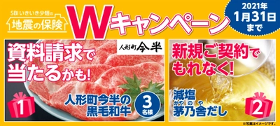 地震補償保険の資料請求で「人形町今半の黒毛和牛」が抽選で当たる！