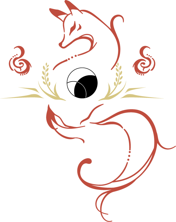 地域の伝承「王子の狐」をモチーフにした、デザイン