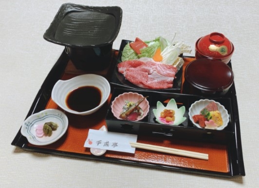 近江牛 焼きしゃぶ昼膳