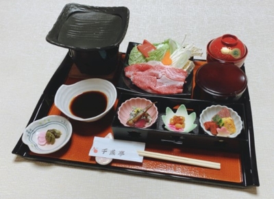 近江牛 焼きしゃぶ昼膳