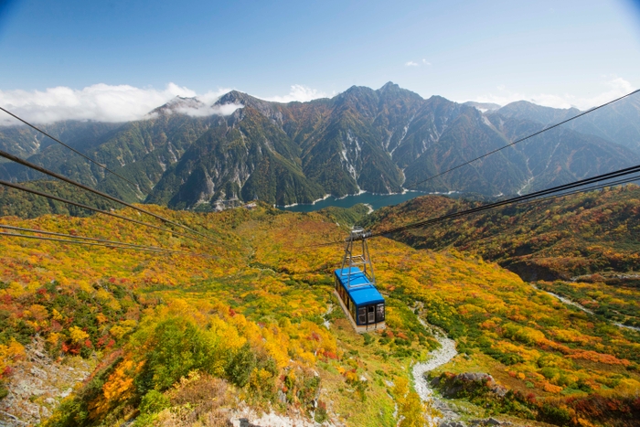 立山ロープウェイと紅葉(10月上旬~)