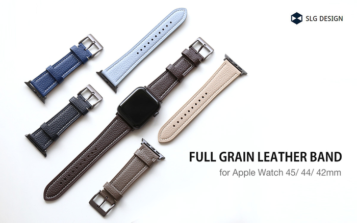 SLG Design、上質なフルグレインレザーを使用したApple Watch用バンド発売