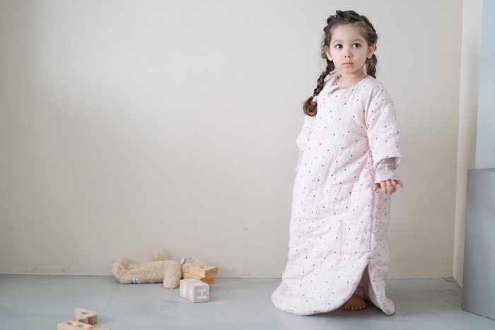 ドット柄ピンク