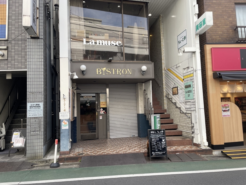 店舗は二階です