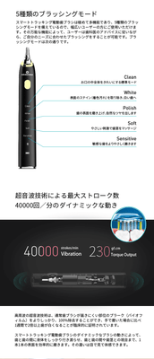 ブラッシングモードと回転数