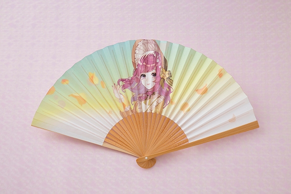 夏扇子 フリージア