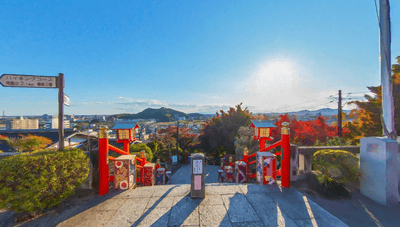 足利織姫神社から見た足利市の風景