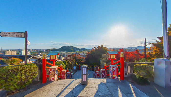足利織姫神社から見た足利市の風景