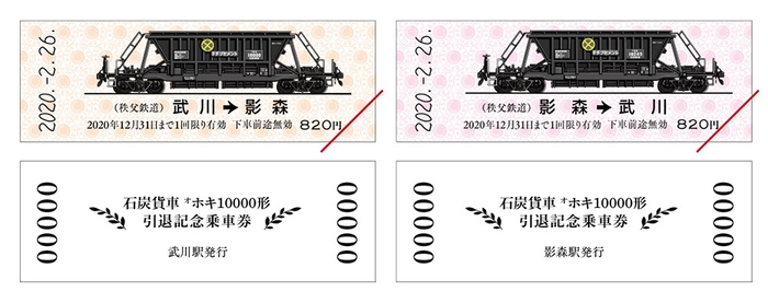 硬券乗車券2種イメージ