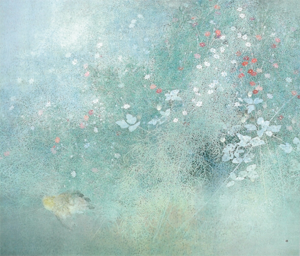 竹内浩一《野の鈴》昭和61年(1986) 　箱根・芦ノ湖 成川美術館蔵