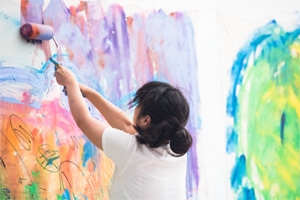 ライブペインティング イメージ 撮影:網中健太