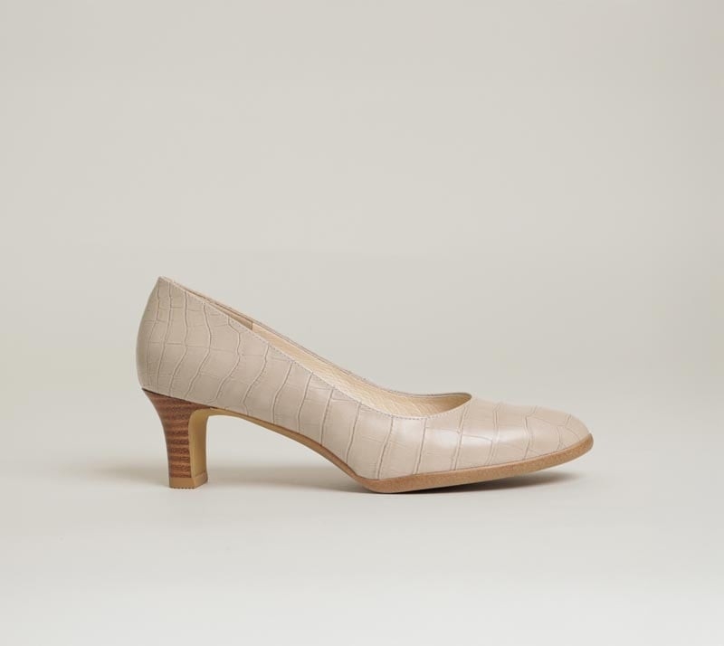 ライトグレー型押し