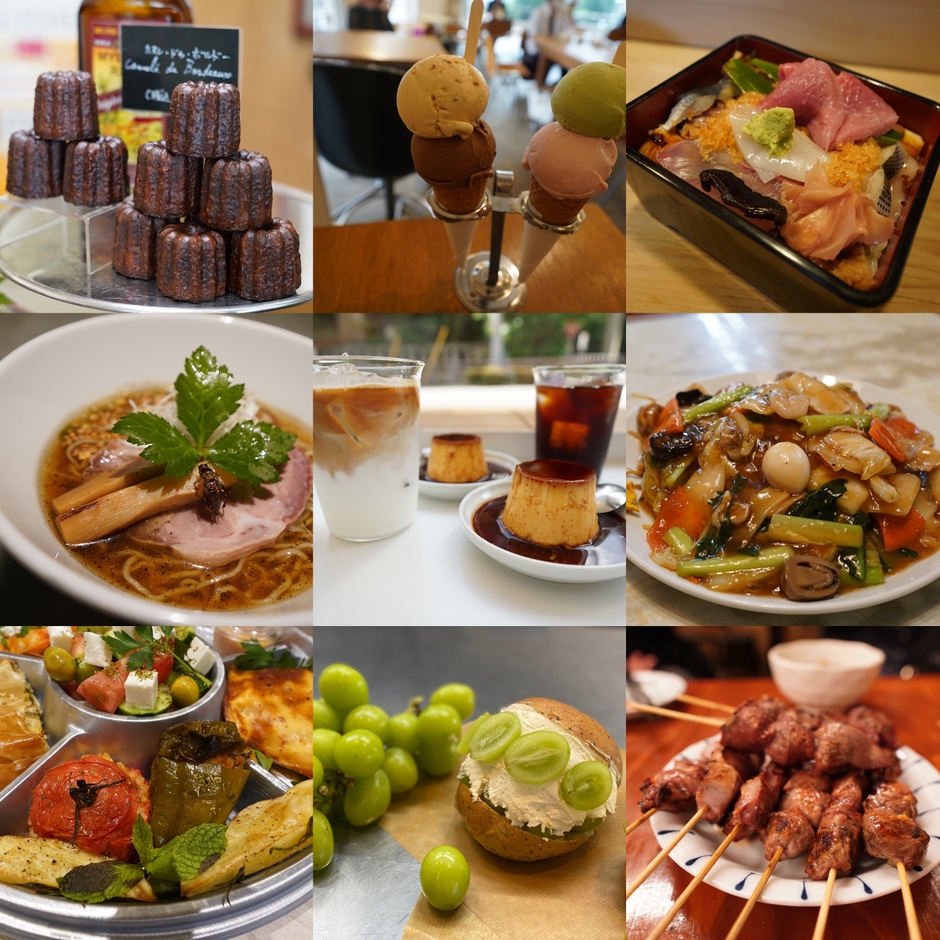 飲食店の数は100店舗以上!