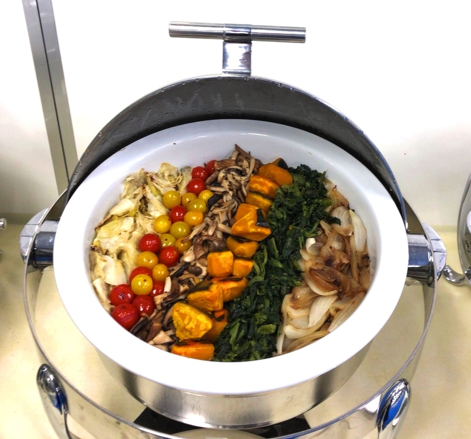 ベジタリアン向けメニュー(バター不使用で調理)