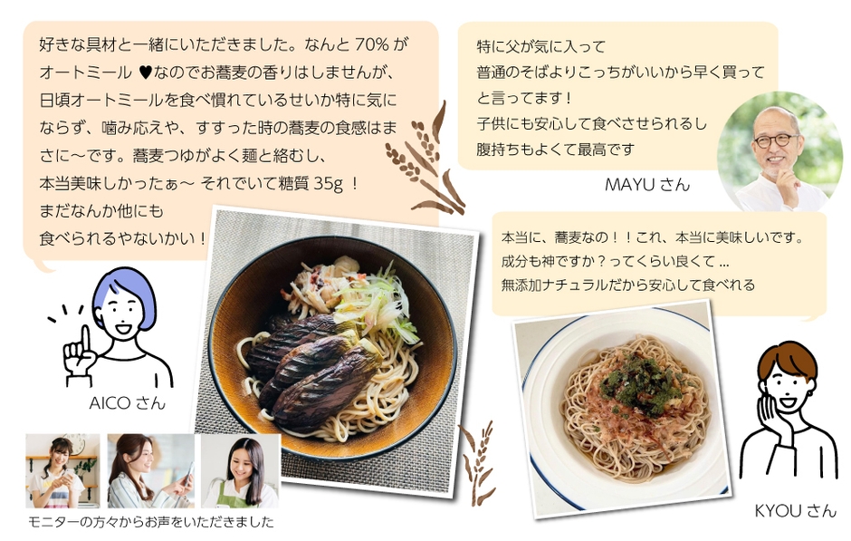 発売前モニター様の声　お子様や年配の方にも好評です