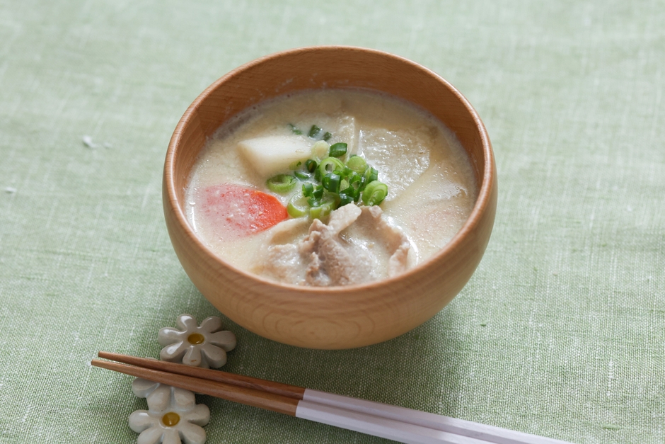 豆乳でコクうま！具だくさん豚汁