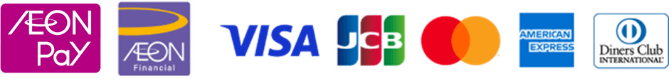 AEON Pay、利用可能なクレジットカード　ロゴ