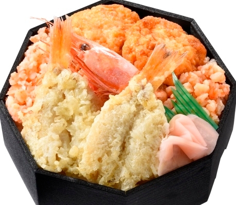 のどぐろ天麩羅と海老づくし弁当