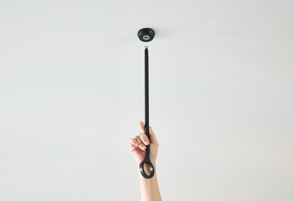 着脱可能な吊りポールイメージ