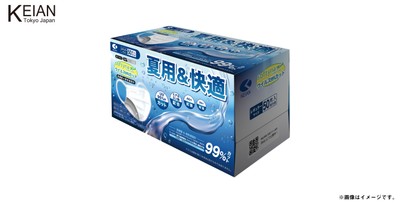 『夏用＆快適ソフティーナマスク』(個装袋50枚入りボックス)イメージ