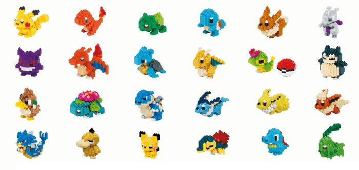 商品例(ナノブロックポケモンシリーズ)
