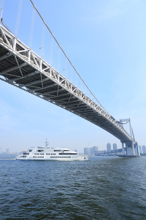 橋の下を通過する瞬間は迫力あり!