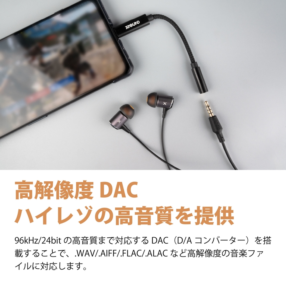 96kHz/24bitのハイレゾ音質まで対応のDAC
