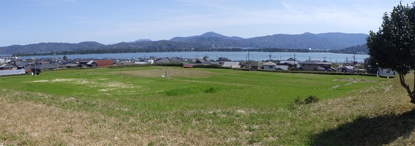 丹後国分寺跡からみた天橋立の眺め（2024年4月撮影）